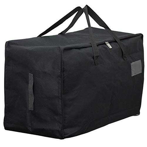 Extra Large Canvas Zipped Storage Bag (100 Litres, Black)