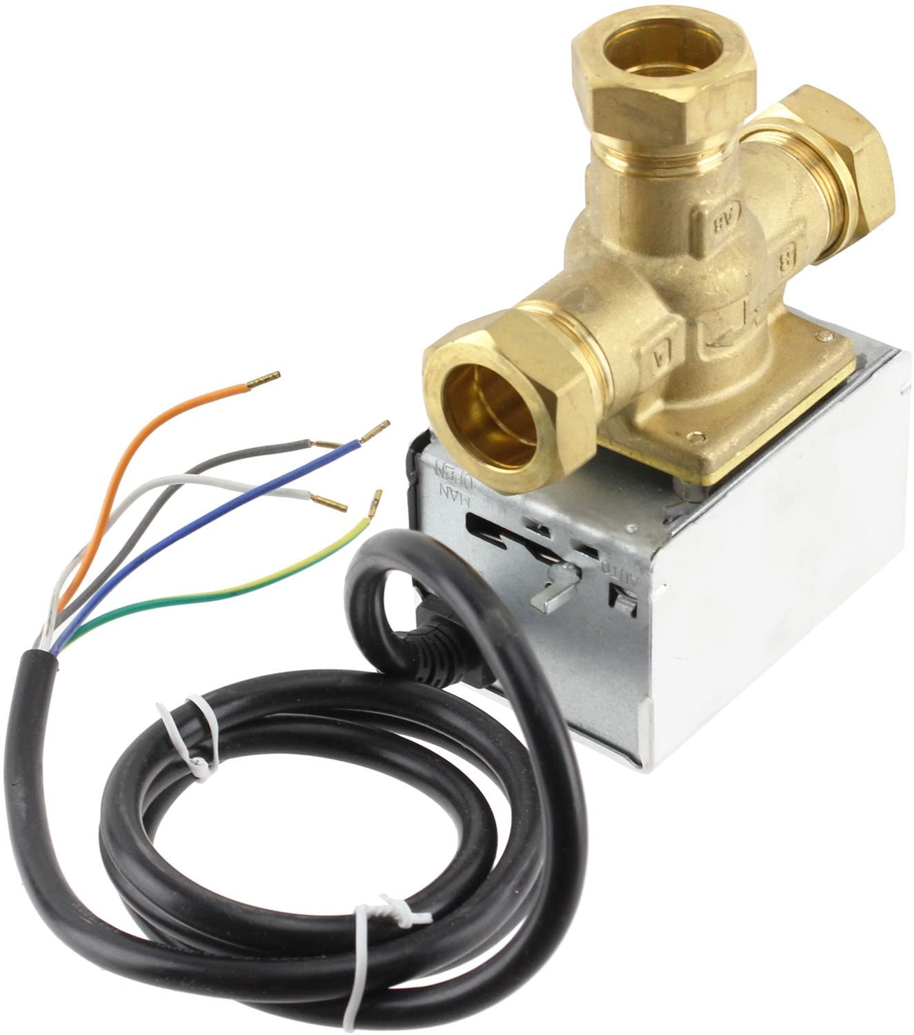 Tower VAL322MP 22mm 3 Port Motorised Mid Position Valve Central Heating Control
