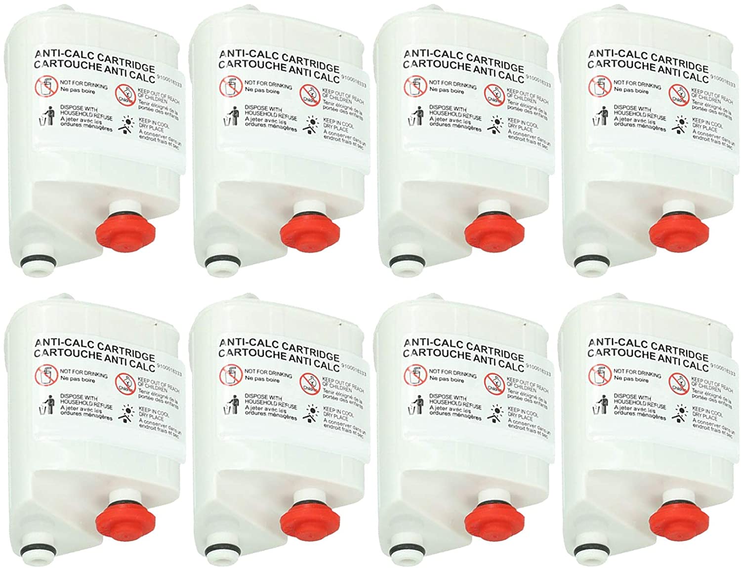 Anti-Calc Filter Cartridges for Rowenta Steam Iron Pack of 8 XD 9060E0