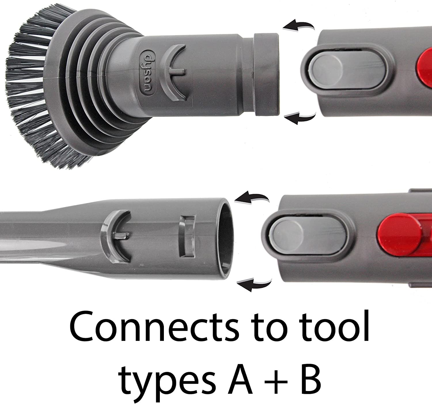 Mini Turbo Turbine Brush + Quick Release Adaptor for DYSON Vacuum Cleaner CY22 CY23 Cinetic Big Ball Animal