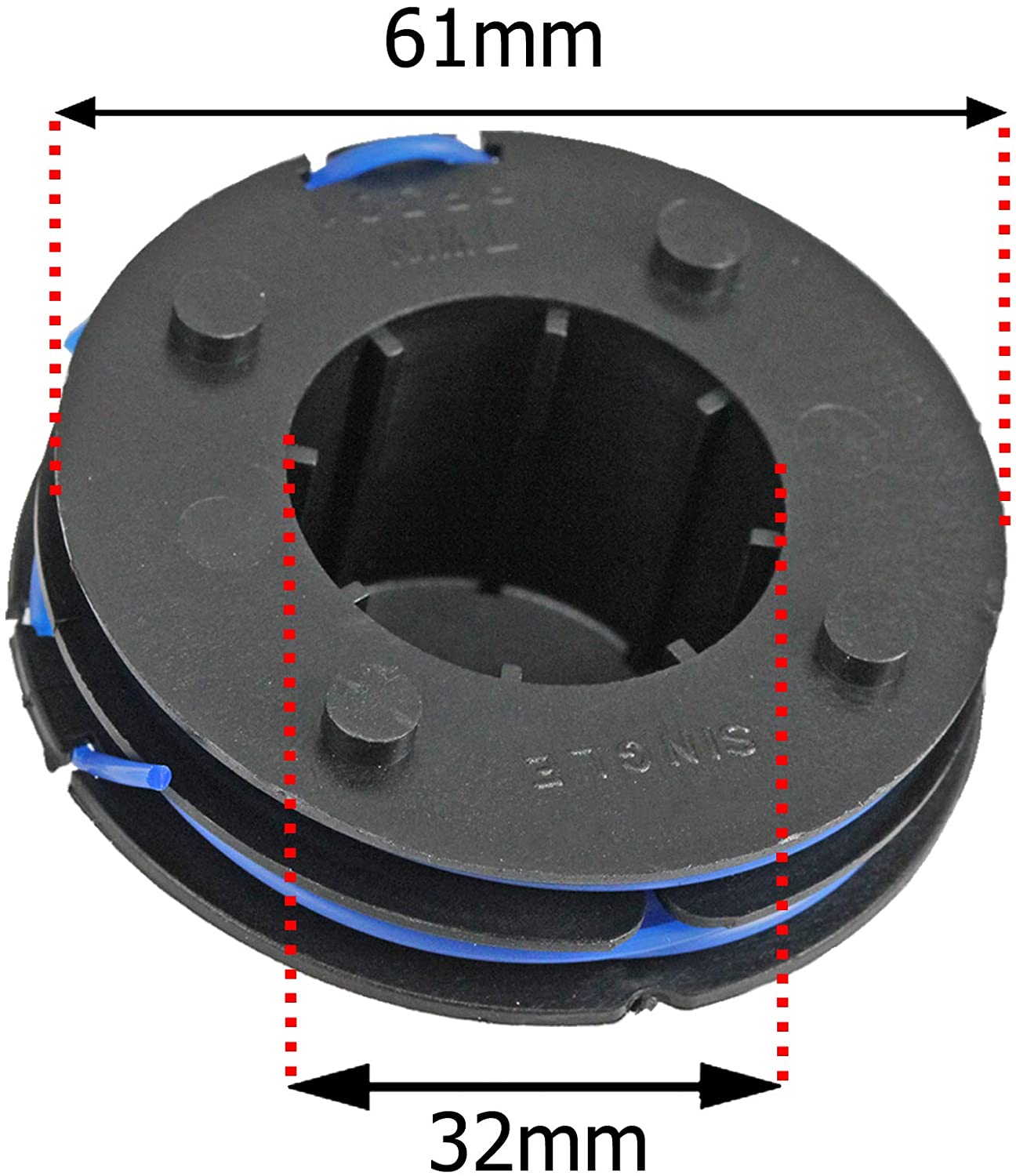 Line & Spool for Qualcast GGT3001 PWR300GTB TRY250SG Strimmer Trimmer
