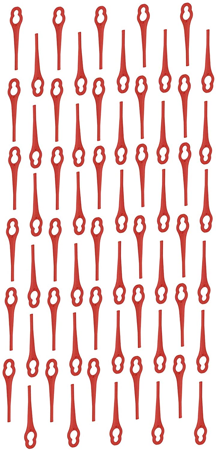 Red Plastic Blades for BOSCH ART26 ACCUTRIM EASYTRIM Strimmer Trimmer x 60