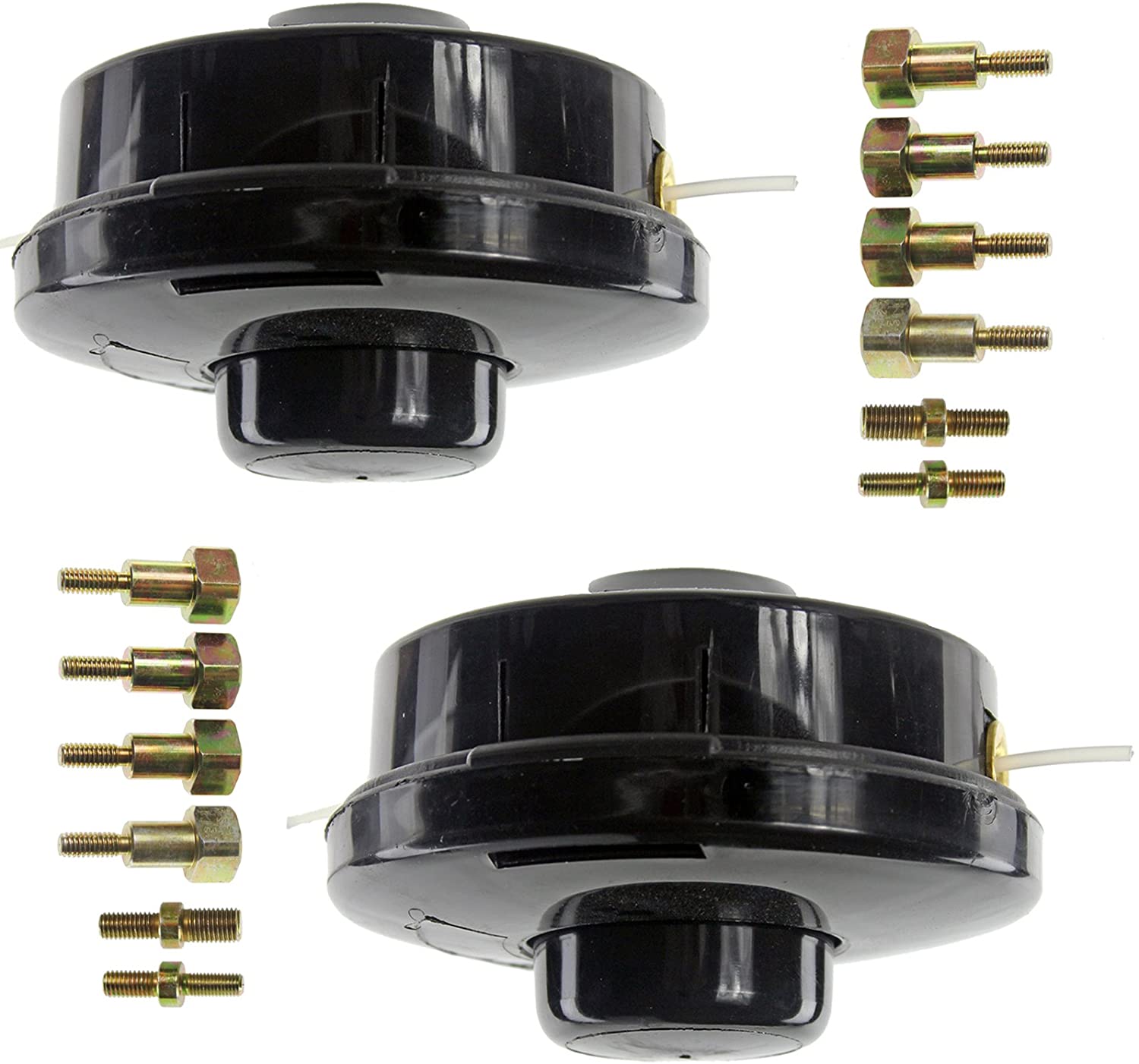 Dual 2 Line Bump Feed Spool Head for KAWASAKI Strimmer Trimmer Brushcutter