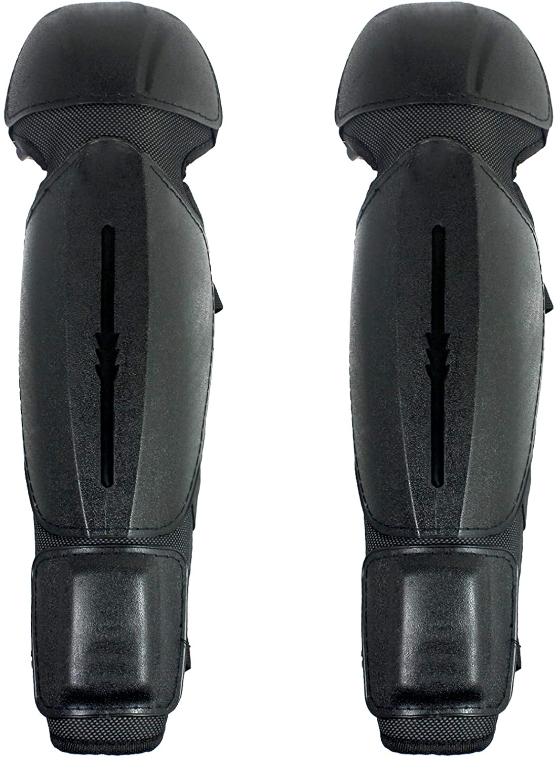 Knee & Shin Guards for Grass Brushcutter / Rotavator (One Size, Black, 2 Pairs)