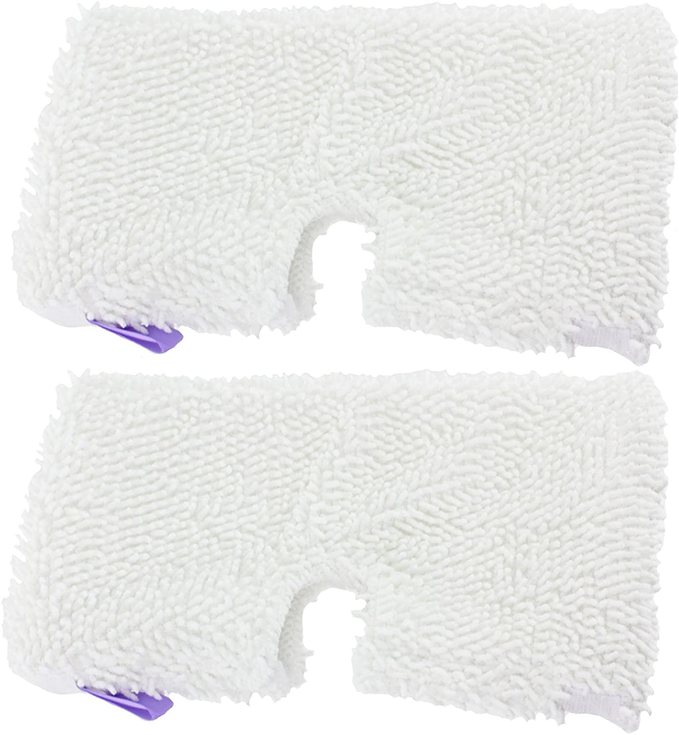 Microfibre Cover Pocket Pads for Shark S2901 S3000 SM200 S502 XT3101 Series Steam Cleaner Mop (Pack of 2)