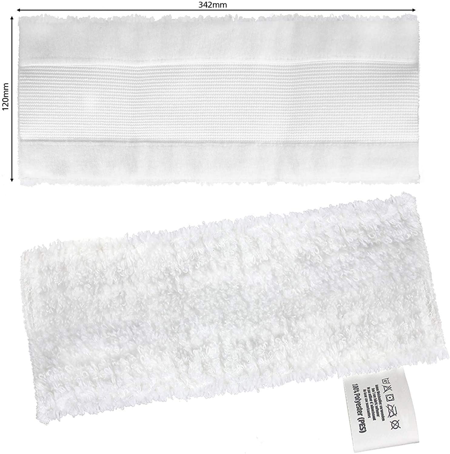 Microfibre Cloth Cover Pads for KARCHER EASYFIX SC1 SC2 SC3 SC4 SC5 Series Steam Cleaner (Pack of 10)