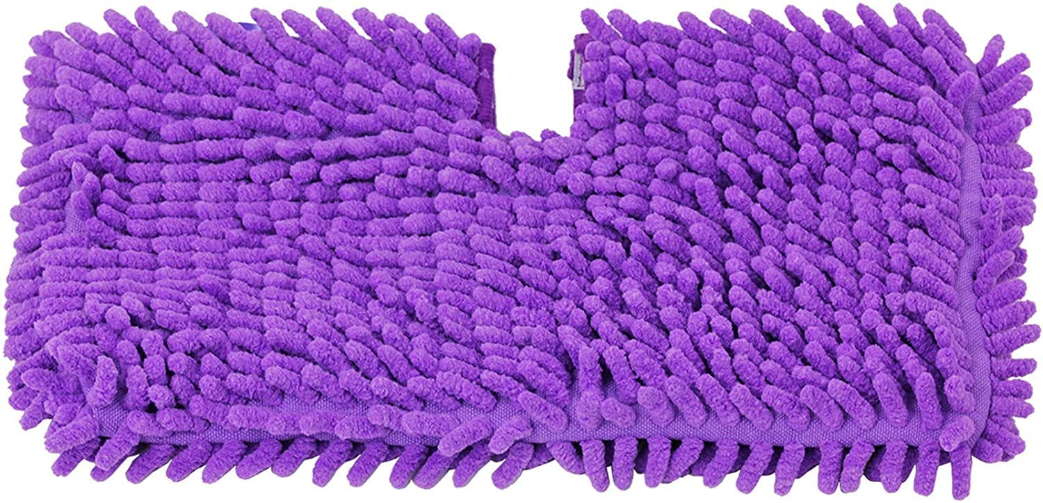 Pocket Cover Pad for Steam Cleaner Mop Coral Purple 32cm x 19cm Universal 3 Pads