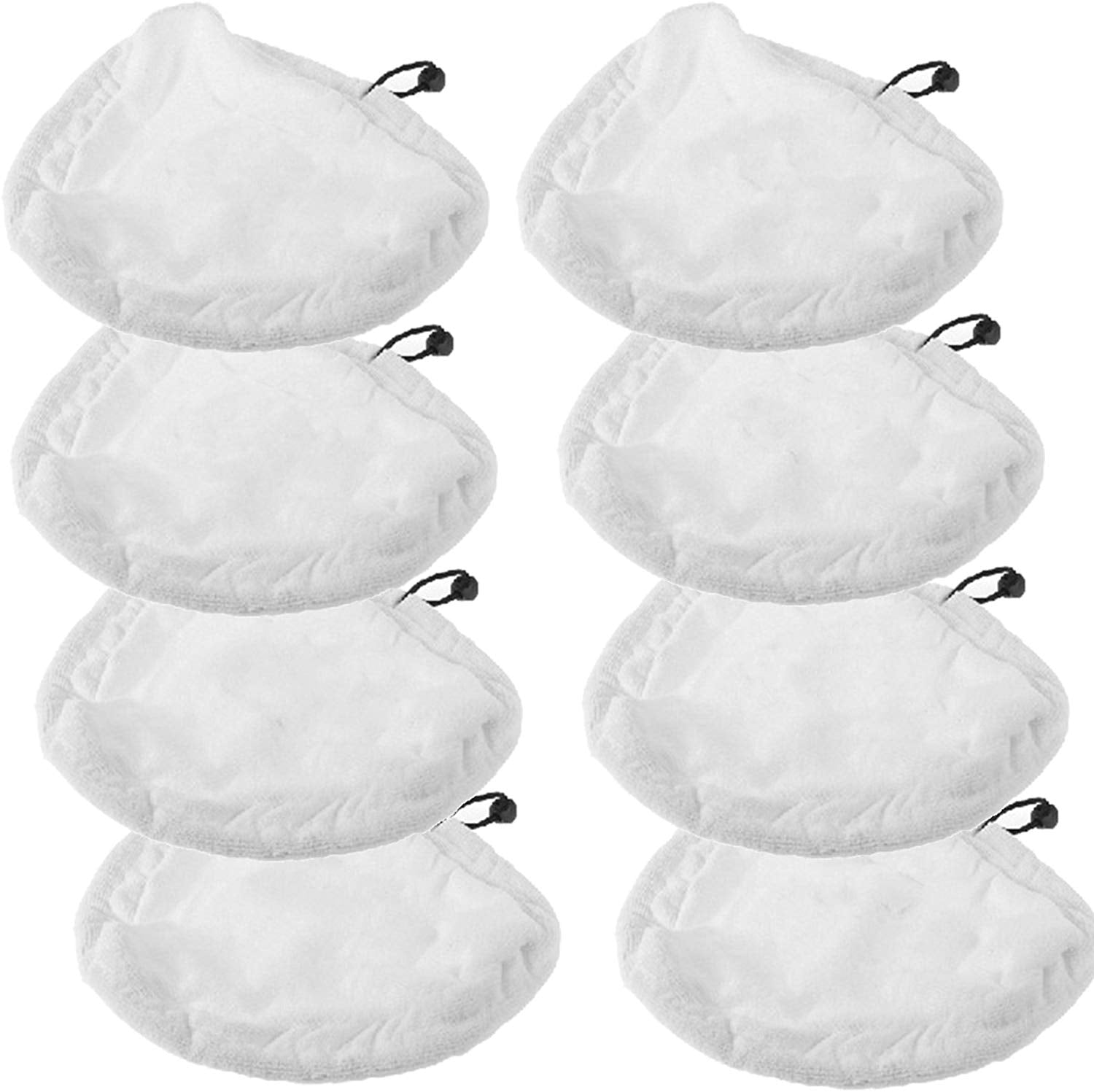 Microfibre Cloth Cover Pads for Pifco 6in1 10in1 12in1 PS001 Steam Cleaner Mop (Pack of 8)