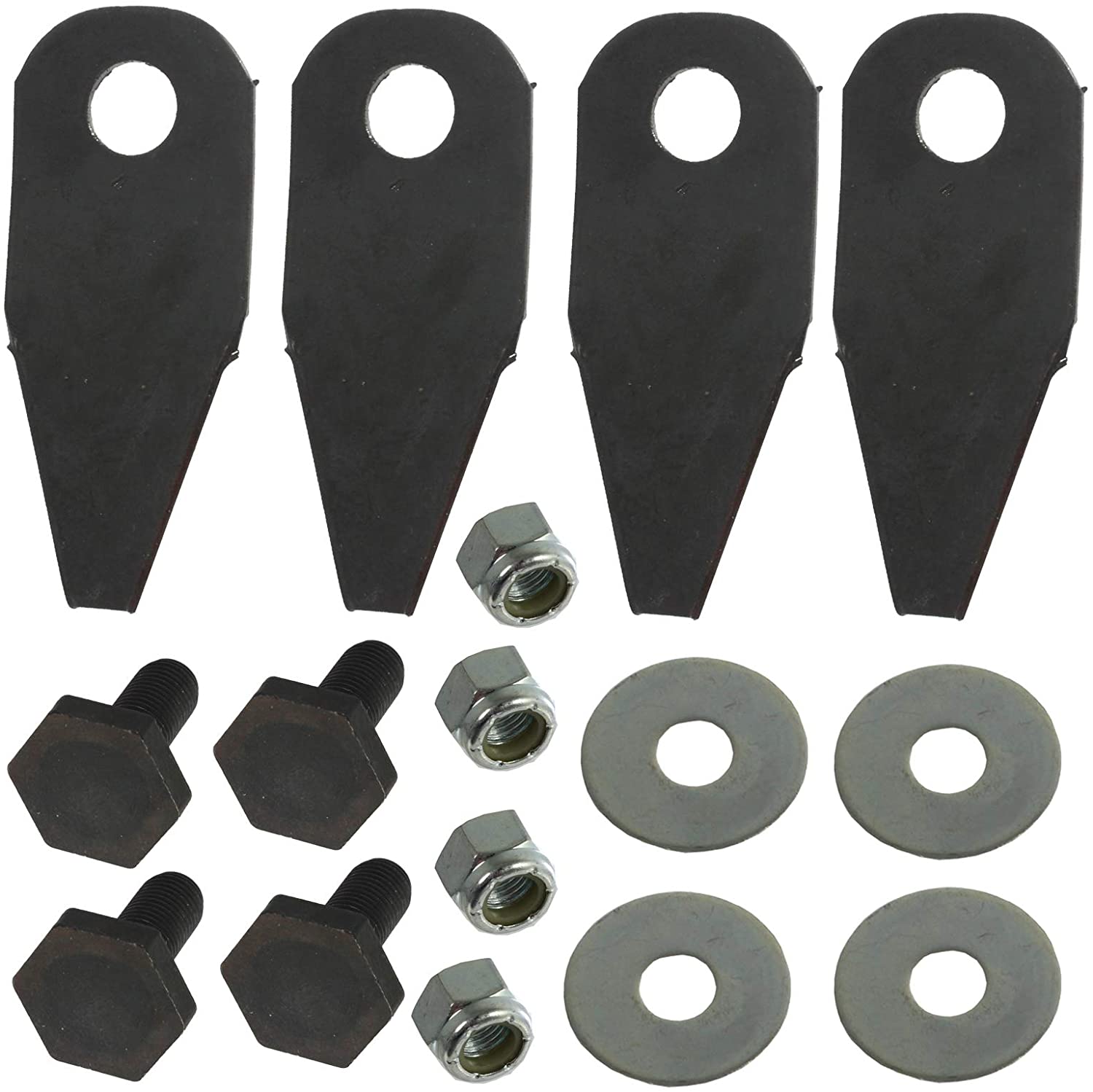 Blade Tips & Bolts Set for HAYTER Lawnmower (8 of each)