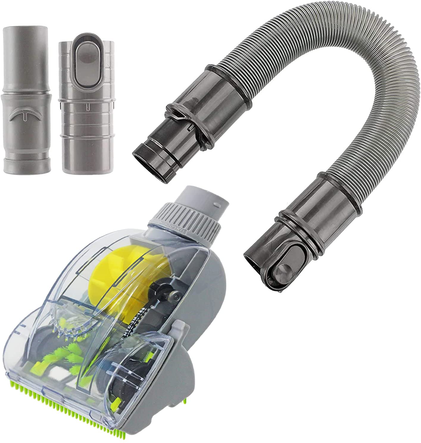 Mini Turbo Turbine Brush Tool + Hose + Stubborn Dirt Brush + Adapter for Dyson CY22 CY23 Cinetic Big Ball Animal Vacuum Cleaner