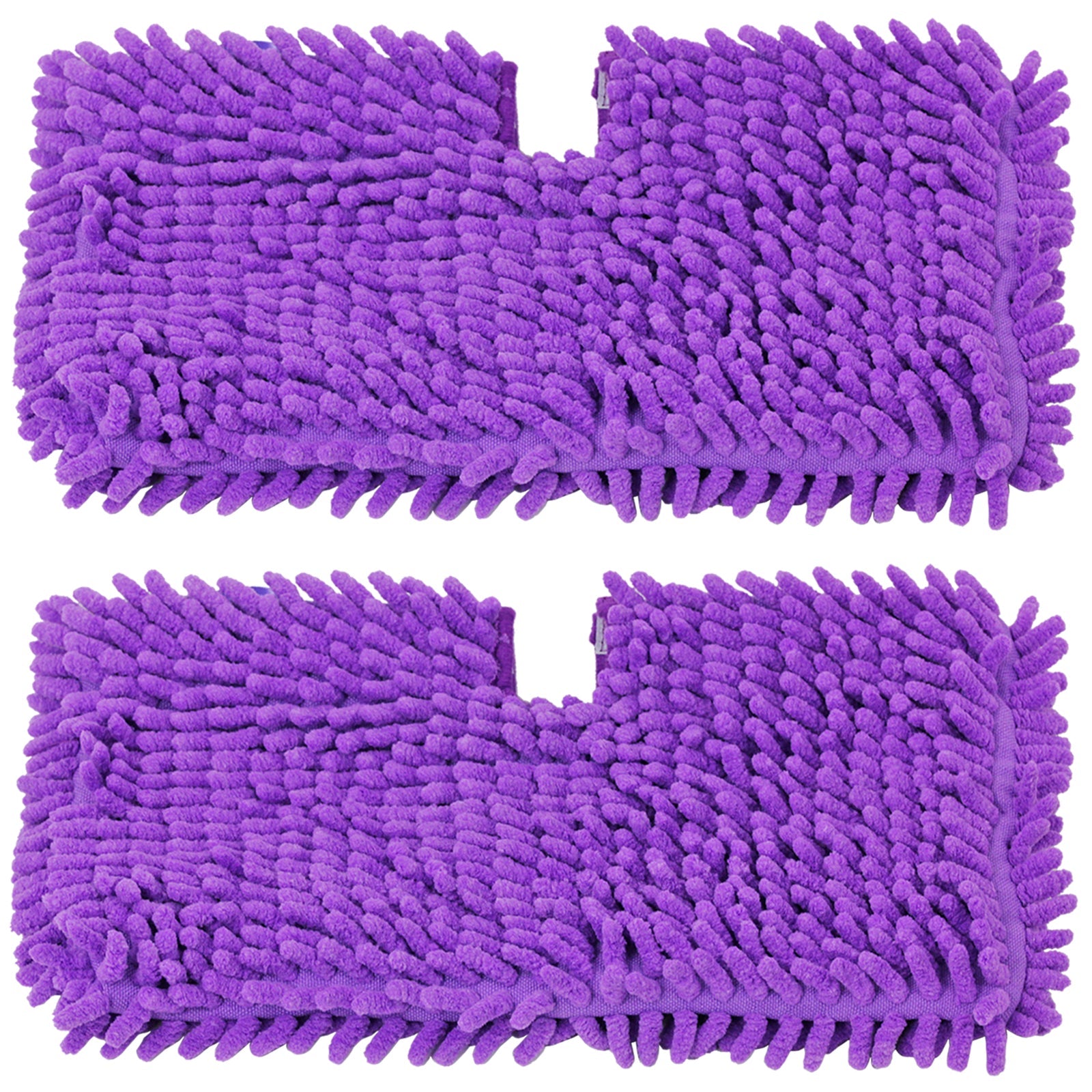 Coral Cover Pocket Pads for Shark SM200 S502 S7000 S3101 S3250 S3251 XT3101 Steam Cleaner Mop (Pack of 2, Purple)