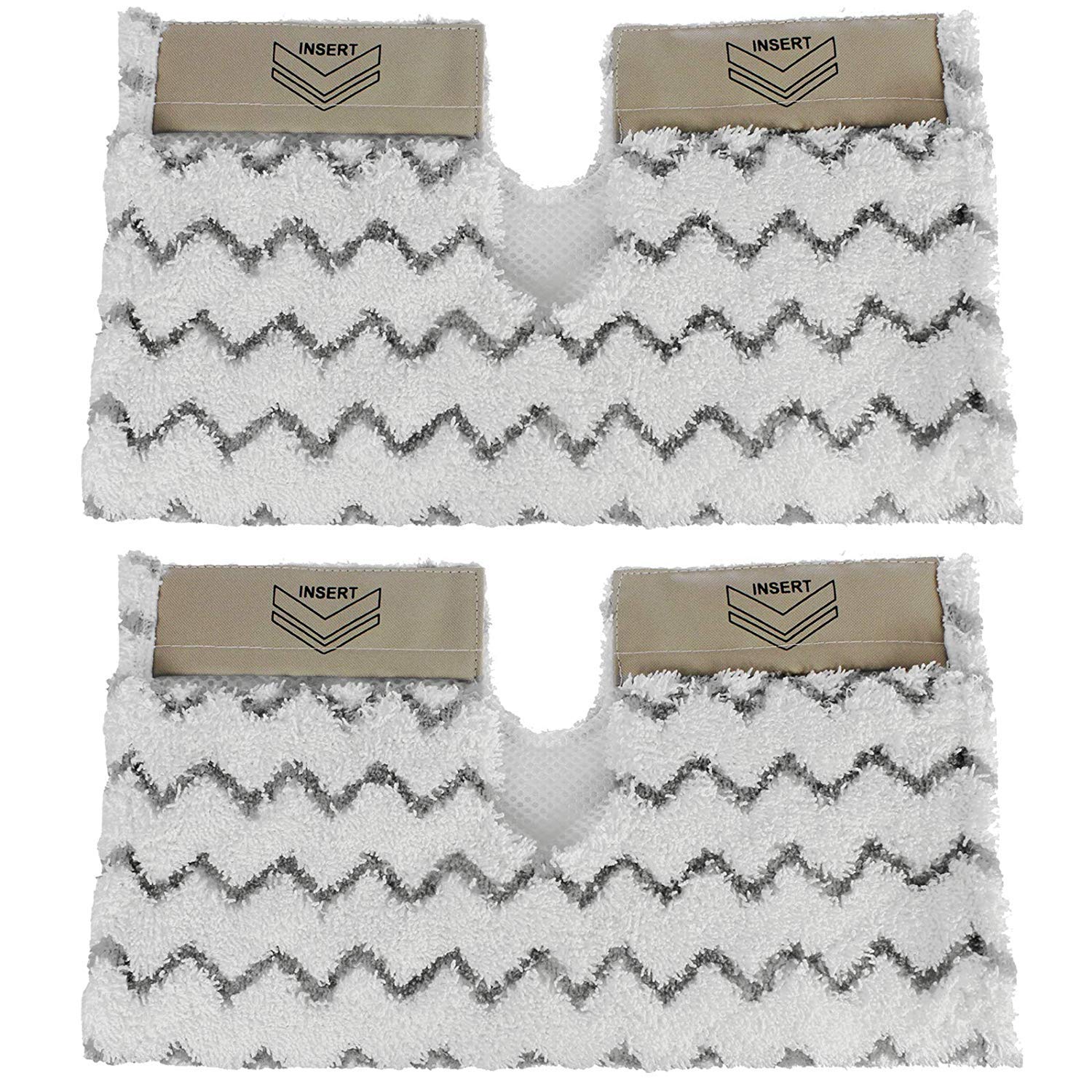 Cover Pads for SHARK Steam Cleaner Mop Dirt Grip S6001 S6003 Klik n' Flip (Pack of 2)