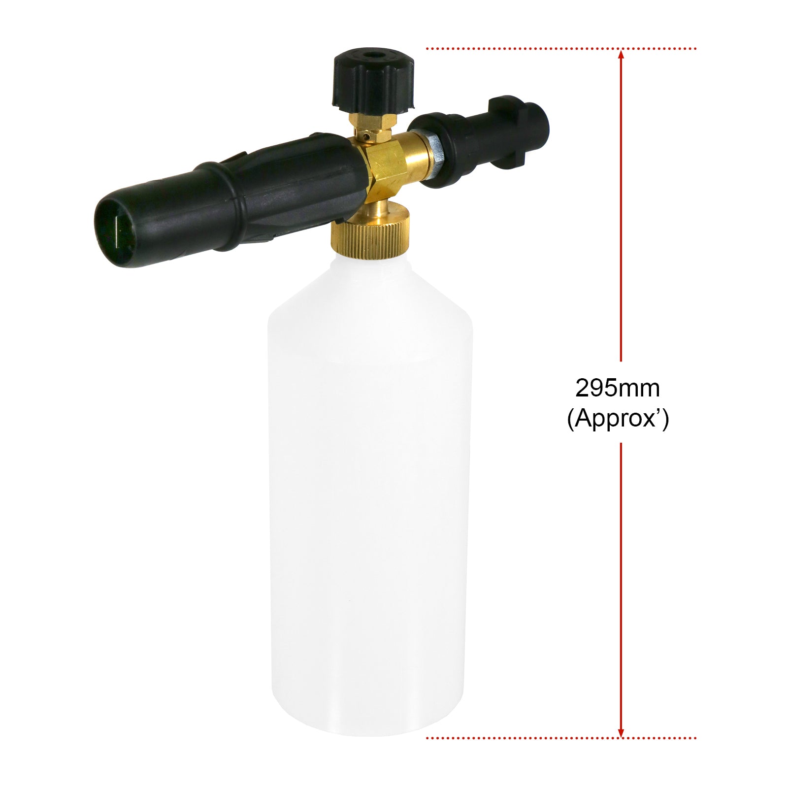 Spray Bottle for KARCHER Snow Foam Nozzle + Plug 'n' Clean Universal Detergent (Pack of 2)