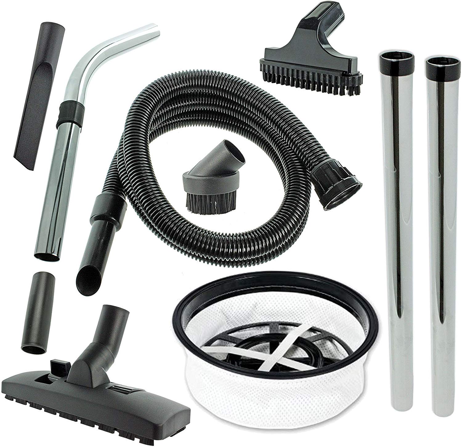 SPARES2GO Hose Filter & Spare Parts Tools Kit for Numatic George GVE370 GVE370-2 Vacuum Cleaner Hoover (2.5m)