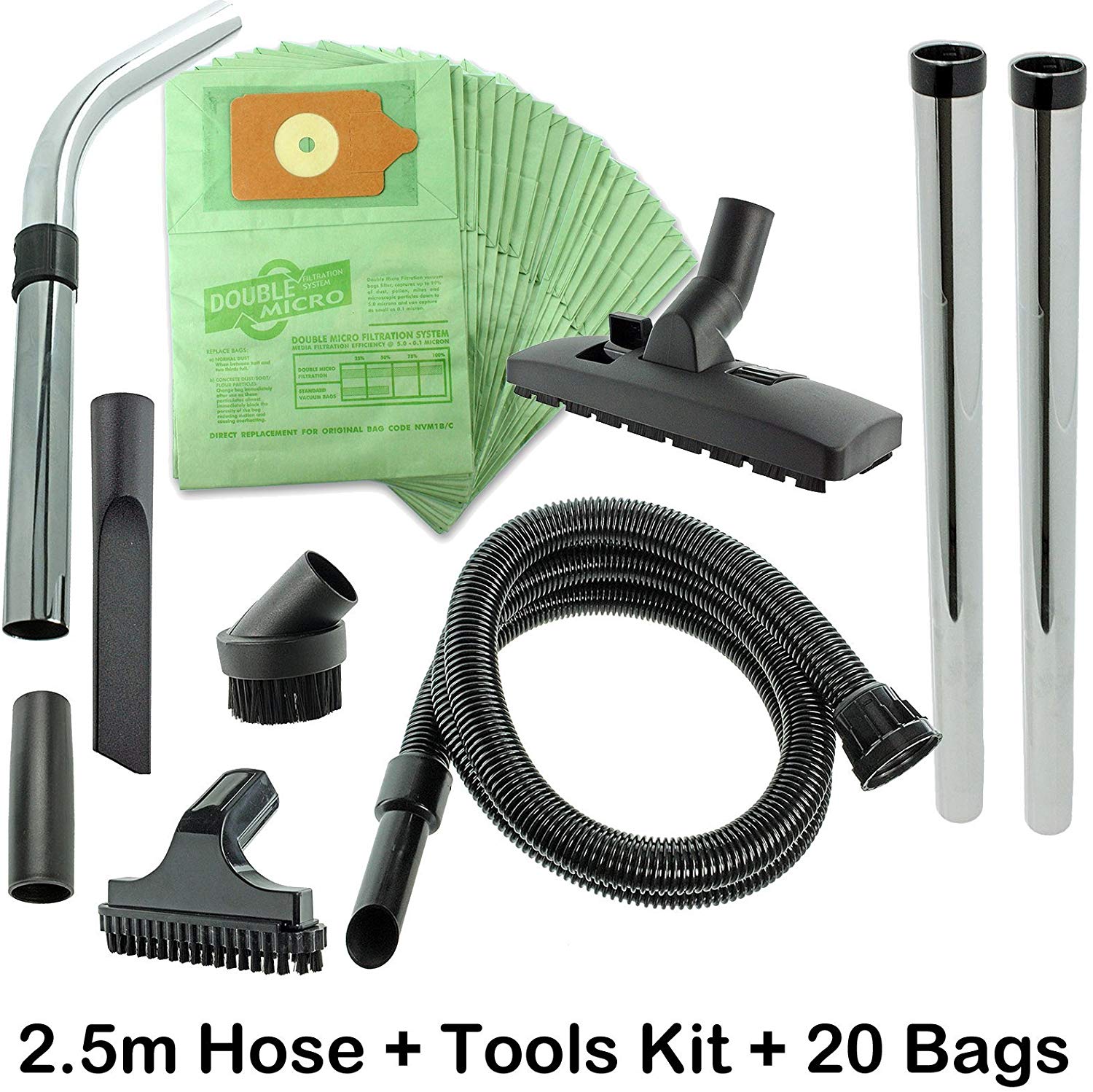 SPARES2GO Spare Parts Tool Kit for Numatic Henry Hetty James Vacuum Hoover + 20 Dust Bags