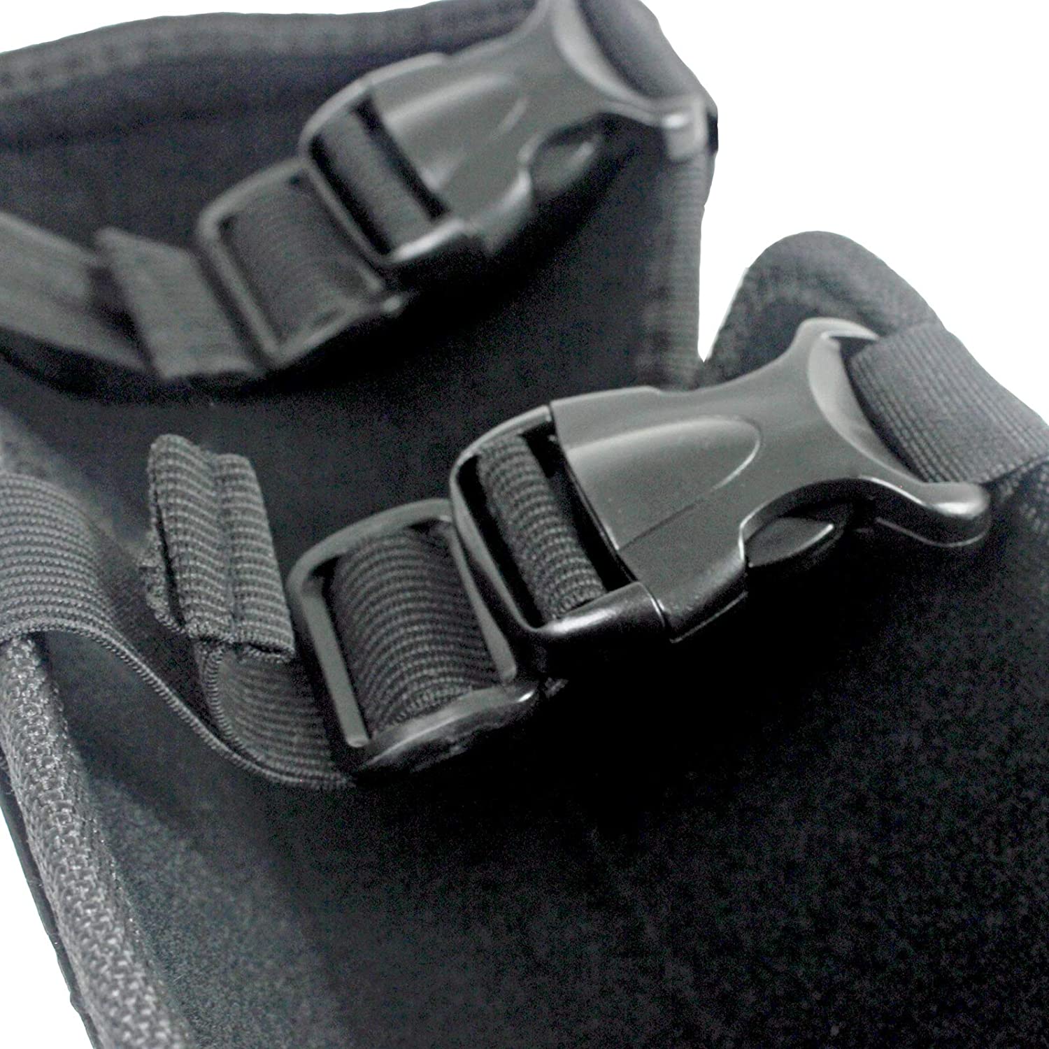Knee & Shin Guards for Gardening (One Size, Black, 2 Pairs)