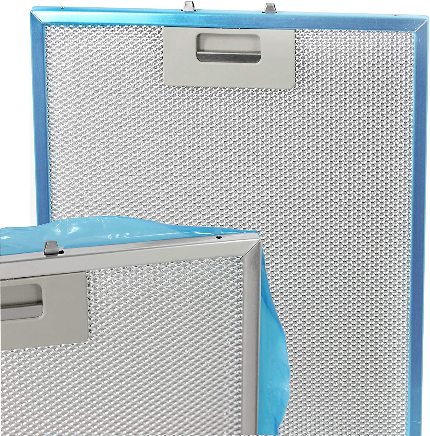 Cooker Hood Extractor Metal Grease Mesh Filter (Silver, 320 x 260mm, Pack of 2)