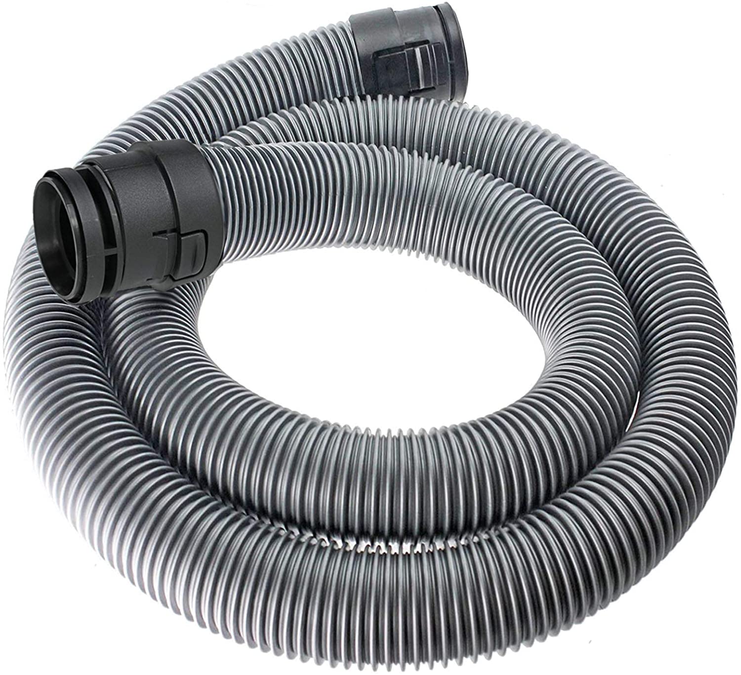 Pipe Hose + Wand Handle for Miele C1 Classic Junior Ecoline Powerline Vacuum Cleaner (2m, 38mm, Silver)