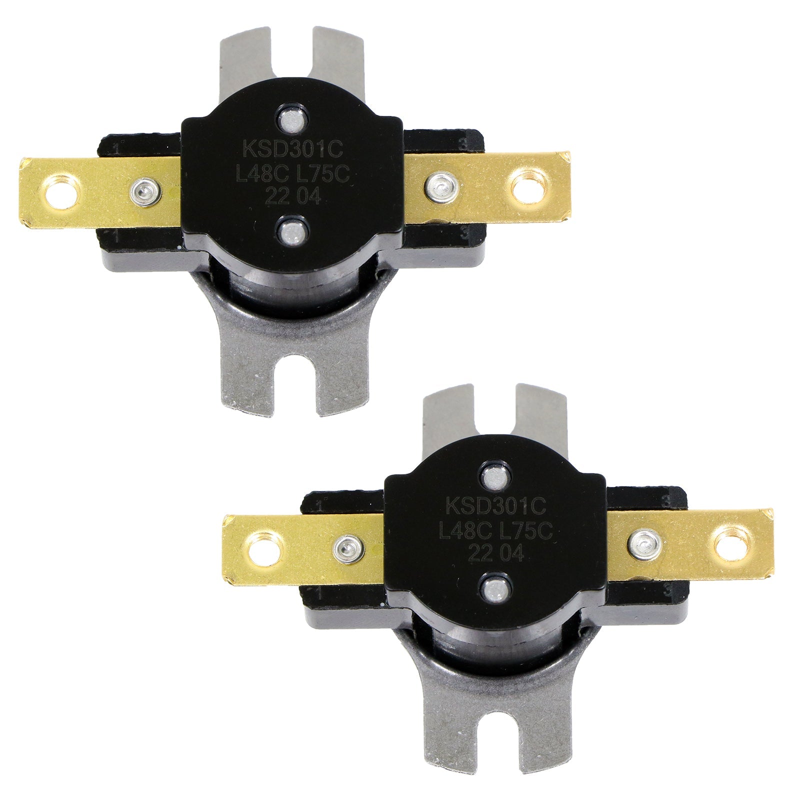 Top down view of Shower Switches for MIRA Elite Sport Go Jump Vie Thermal Cut Out Fuse TOC 1736.436 (Pack of 2)