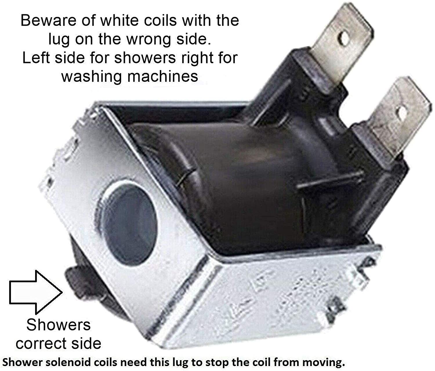 Solenoid Coil + Pressure Relief Device PRD Compatible with Triton Electric Shower