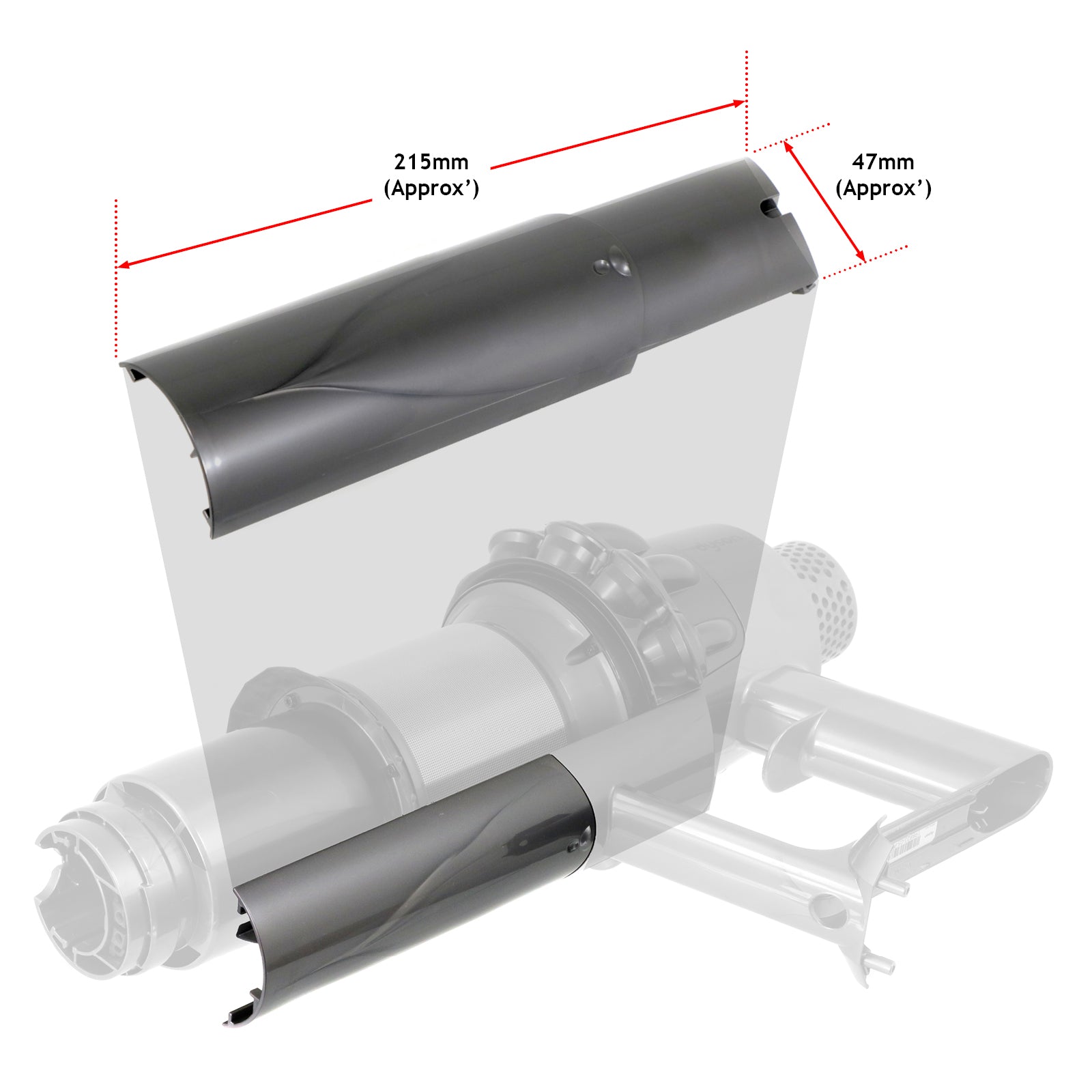 Big Bin Runner For DYSON V10 V11 V15 Animal Absolute Detect Total 969835-01