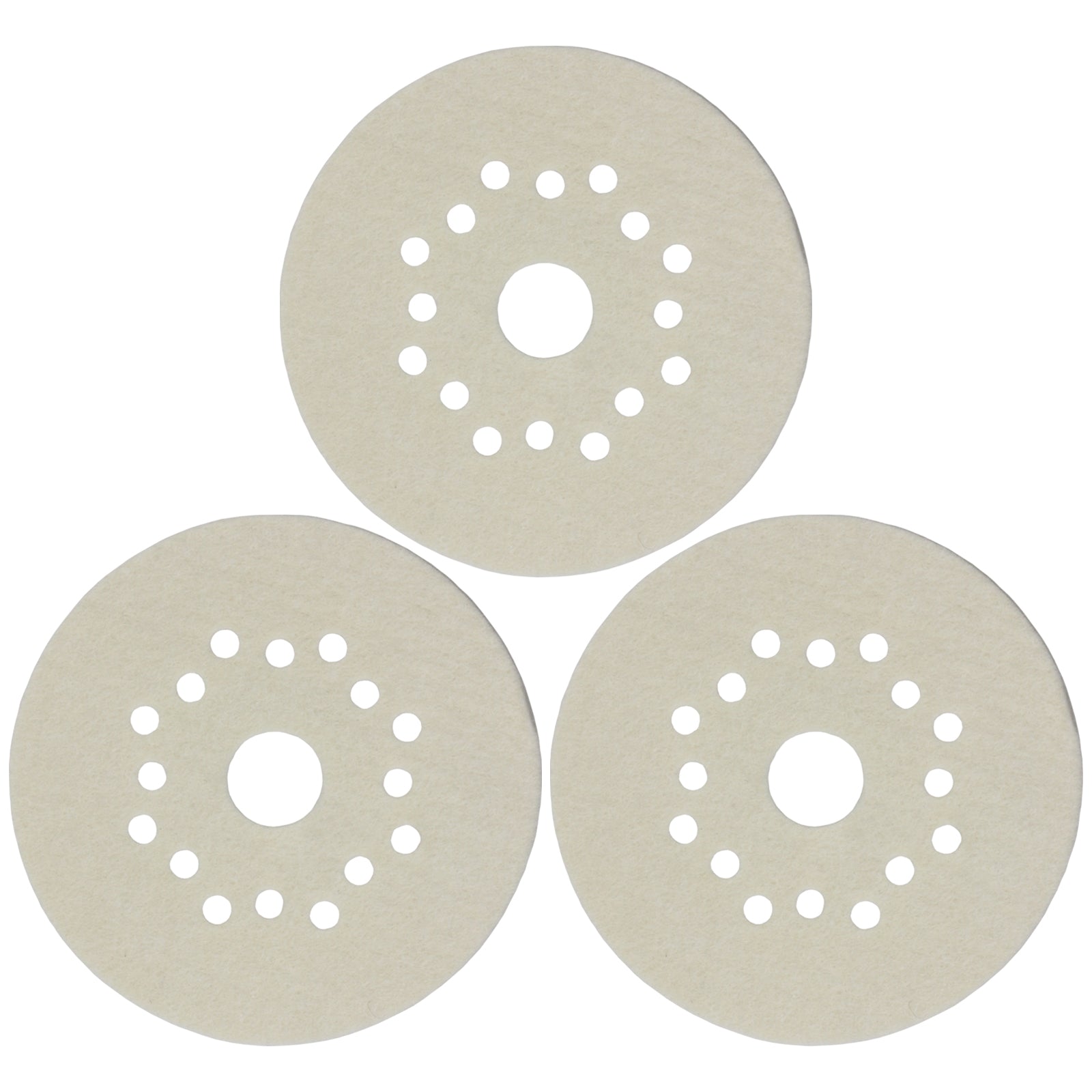 ELECTROLUX Floor Polisher Polishing Felt Pad B19 B21 B22 B23 B37 B93D Z93D (130mm, Pack of 3)