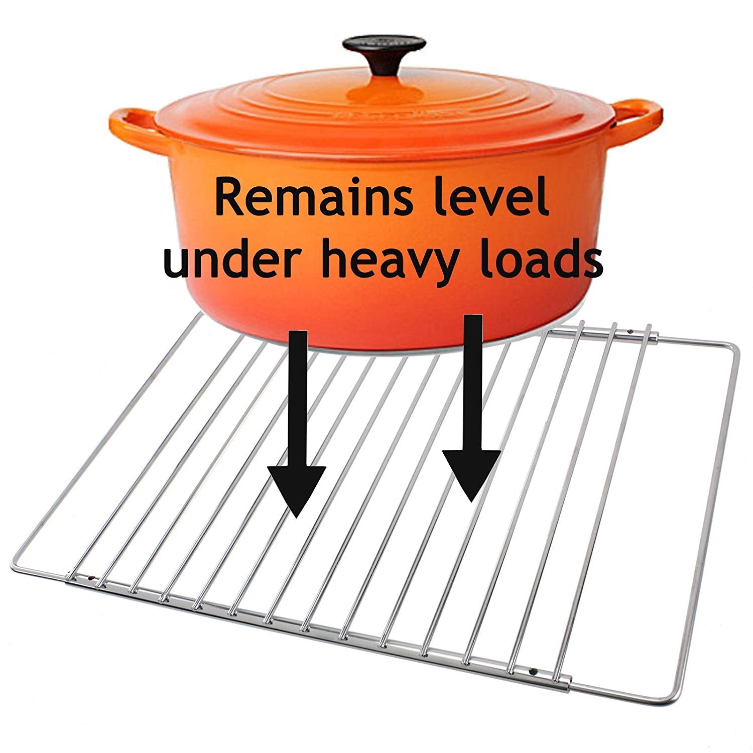 Adjustable Extendable Shelf for John Lewis Oven Cooker (320 x 360-620mm, Pack of 2)