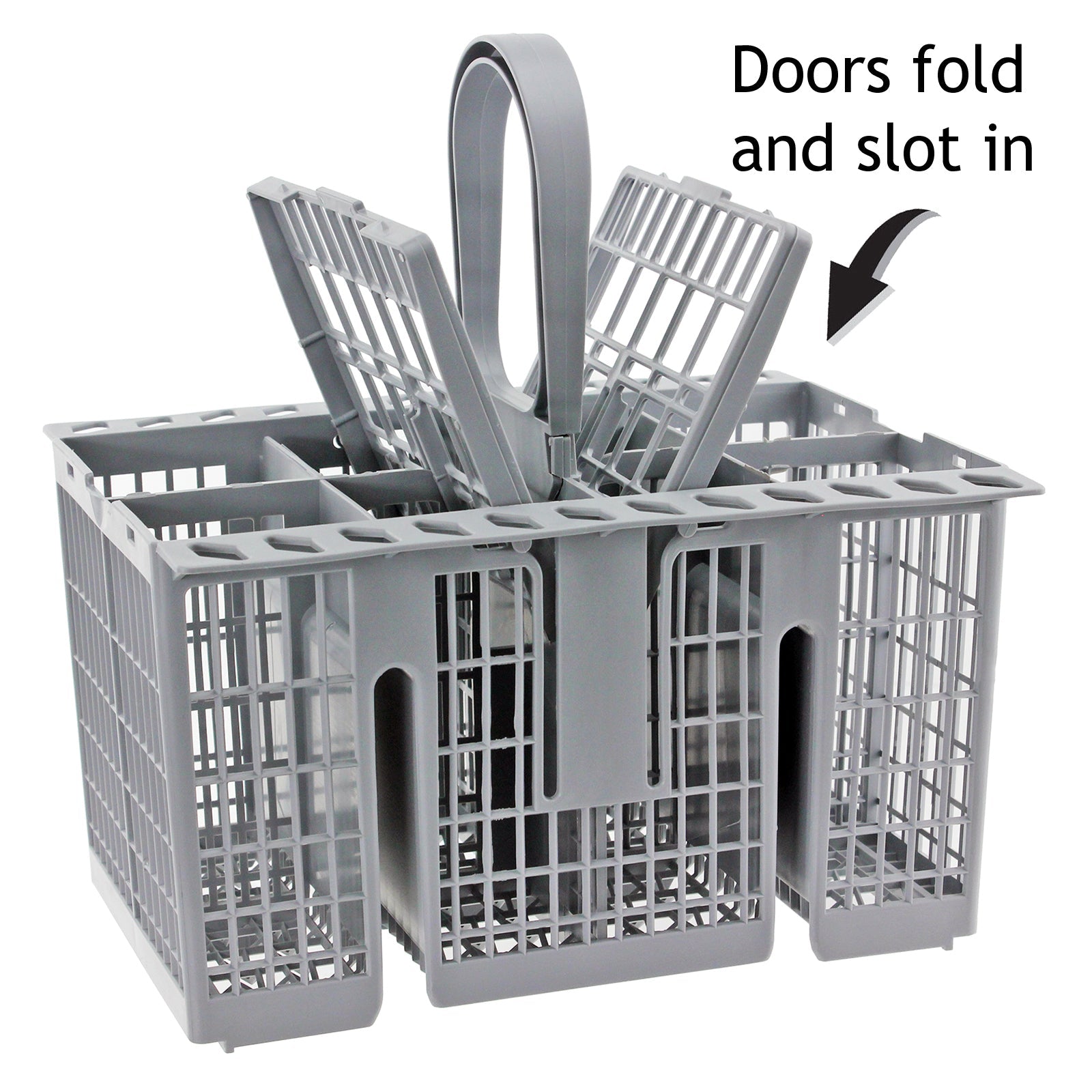 Genuine Indesit Hotpoint Dishwasher Grey Cutlery Basket Tray Cage