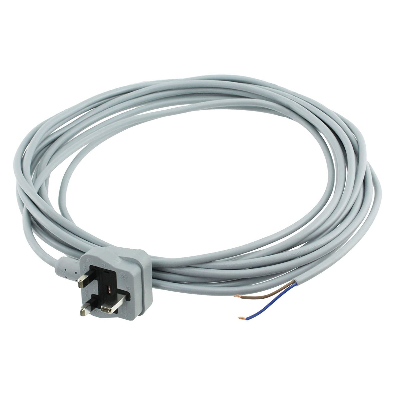 Mains Cable for ZANUSSI Vacuum Cleaner Hoover Lead Grey 8M Replacement