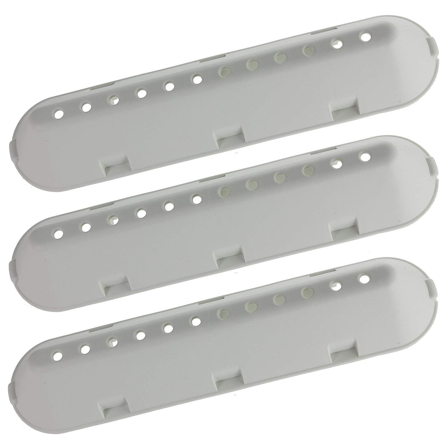 Drum Paddle Lifter Arm for Ariston Washing Machine 12 Hole Plastic Barrel Blade (227 x 53 x 38mm, Pack of 3)