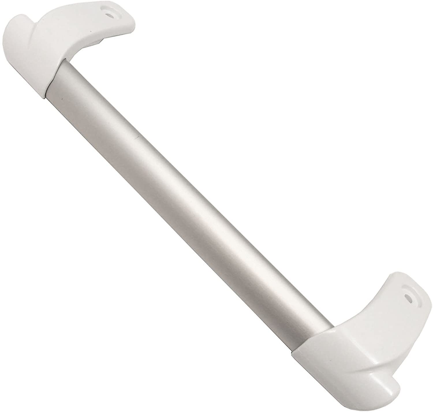 Long Bar Grab Handle for Ariston Fridge Freezer (White / Silver)