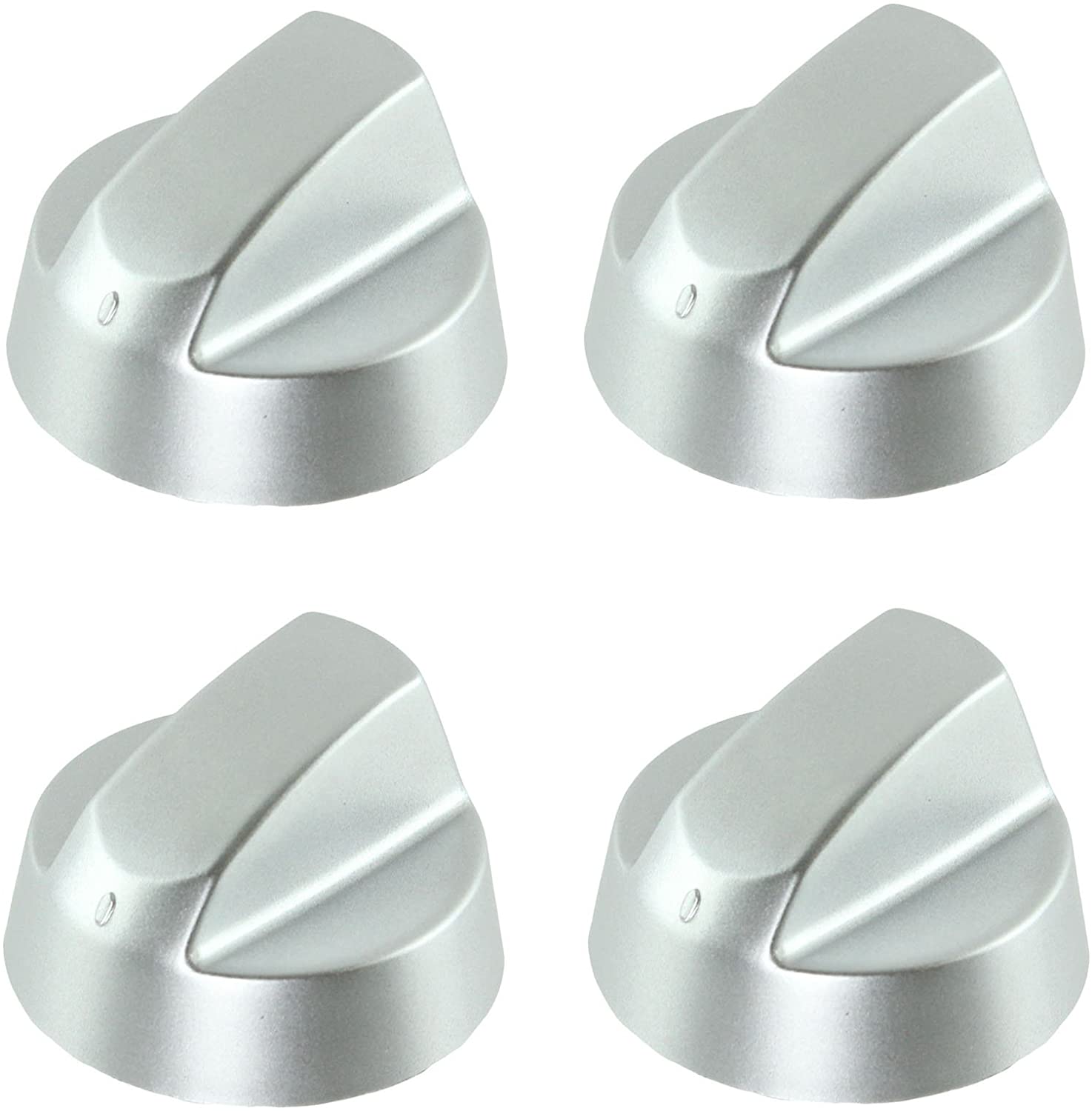 Control Knob Dial & Adaptors for NEFF Oven / Cooker (Silver, Pack of 4)