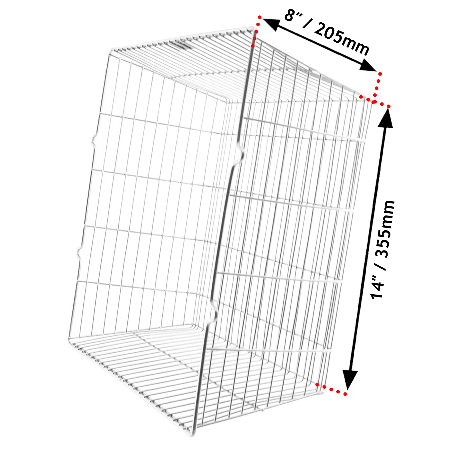 UNIVERSAL Terminal Guard Square Deep Boiler Flue Cage Zinc Coated  (14'' x 14'' x 7'')