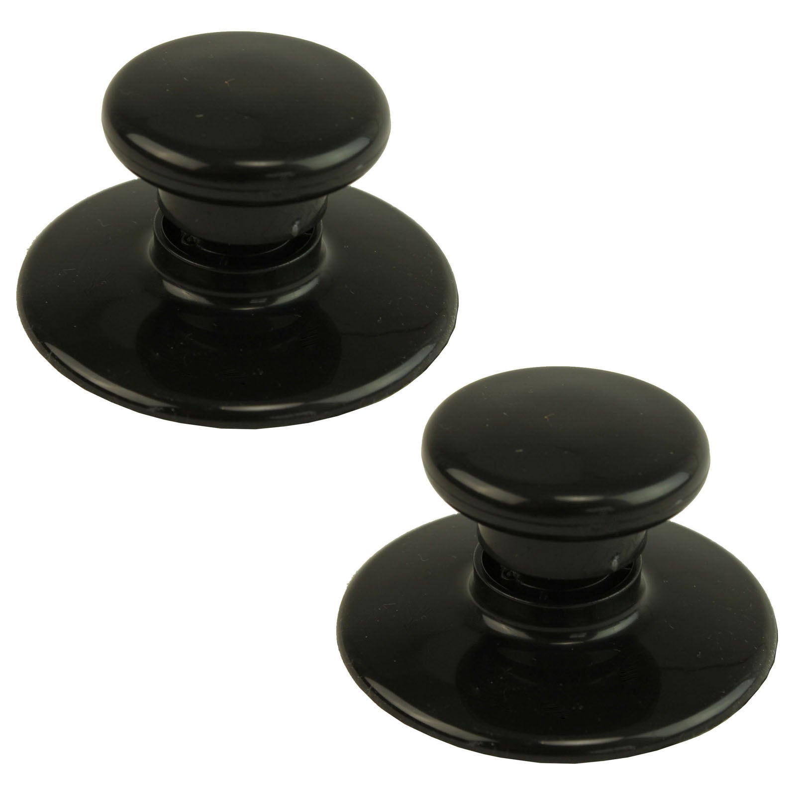 Round Universal Lid Knob x 2 for Slow Cooker Pot, Glass Saucepan - Heat Resistant Handle