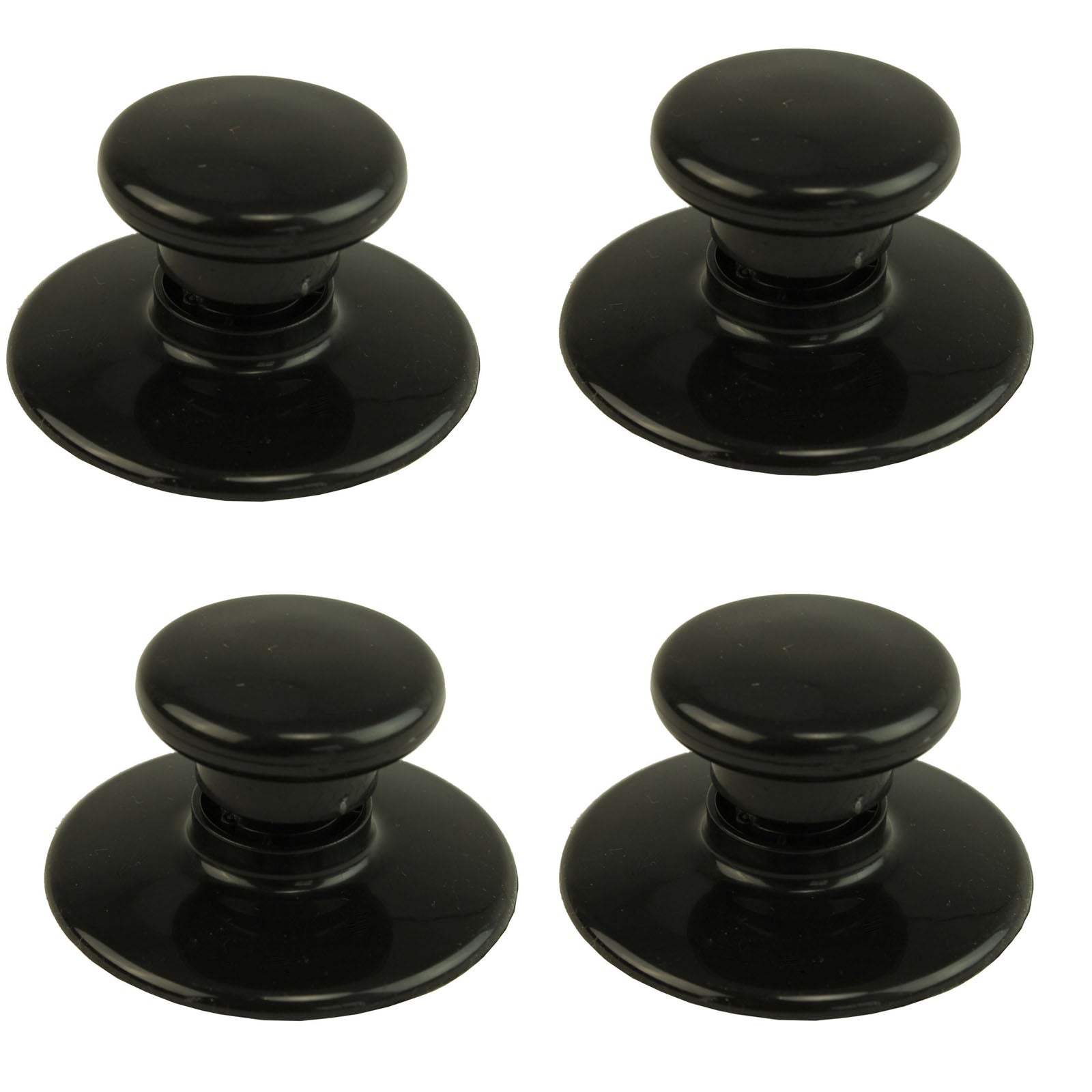 Round Universal Lid Knob x 4 for Slow Cooker Pot, Glass Saucepan - Heat Resistant Handle