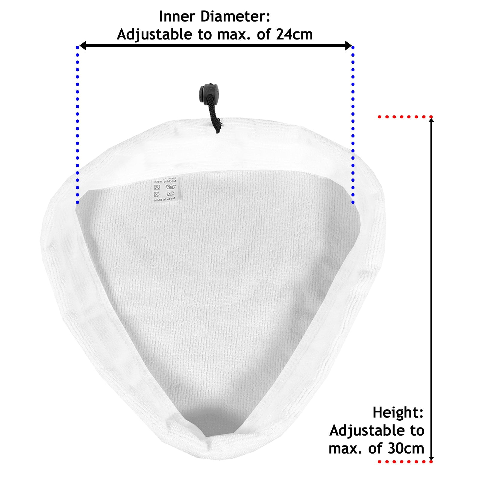 Microfibre Cloth Cover Pads for Vax S2 S2S S2ST S2U S2C S2S-1 S3S Steam Cleaner Mop (Pack of 2)