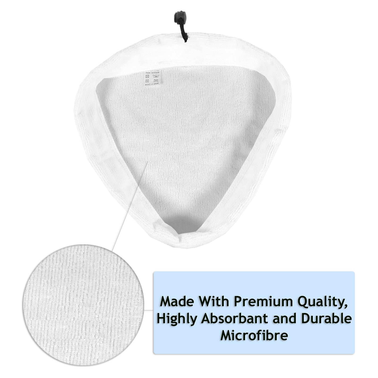 Microfibre Cloth Cover Pads for Vax S2 S2S S2ST S2U S2C S2S-1 S3S Steam Cleaner Mop (Pack of 2)