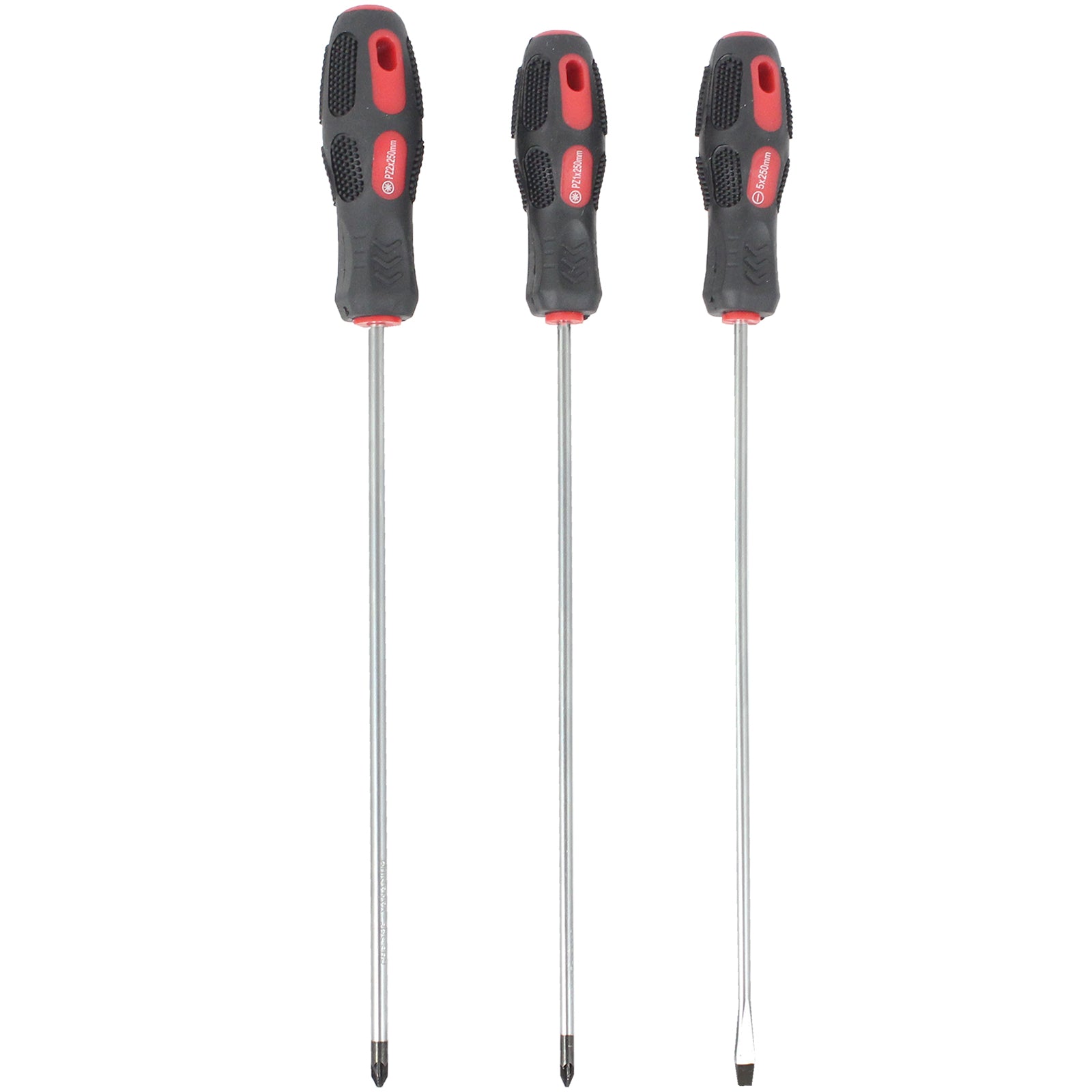 Extra Long Chrome Vanadium Hardened Steel Magnetized Blade Screwdriver Box Set