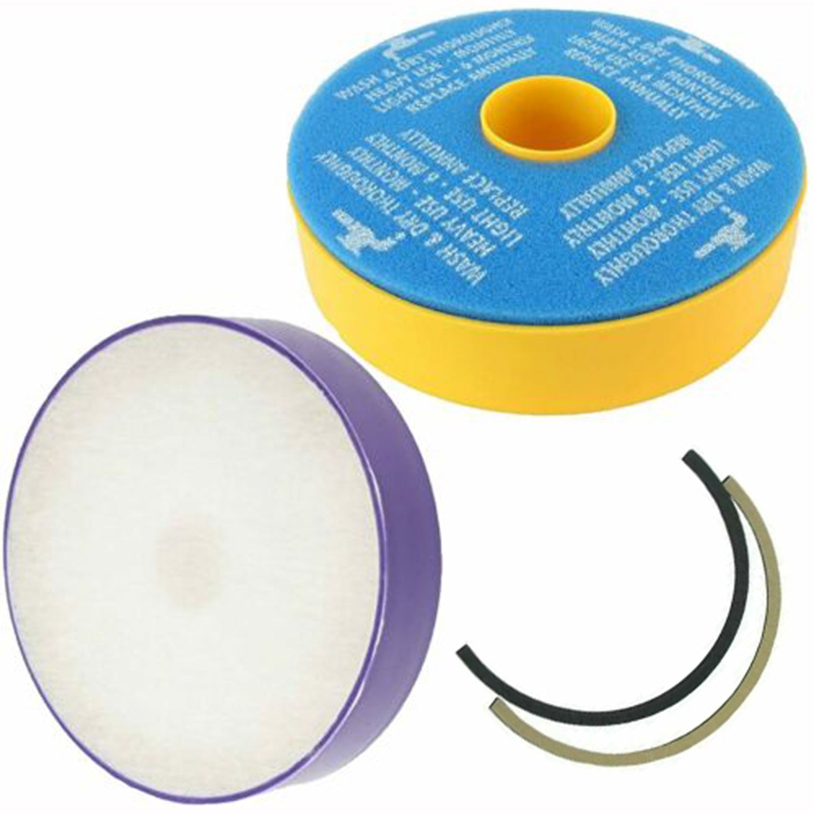 Filters Set + Seal Kit for Dyson DC07 Vacuum Allergy Washable Pre & Post Motor HEPA Filter