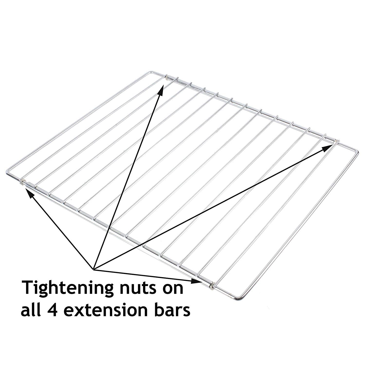 Adjustable Extendable Shelf for Bush Oven Cooker (310 x 360-590mm, Pack of 2)