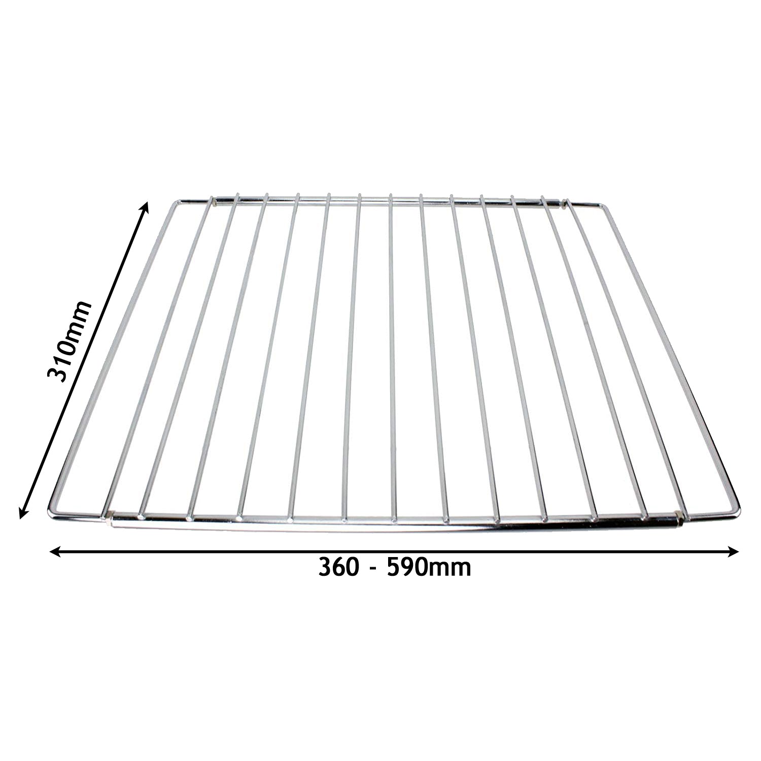 Adjustable Extendable Shelf for Diplomat Oven Cooker (310 x 360-590mm, Pack of 2)