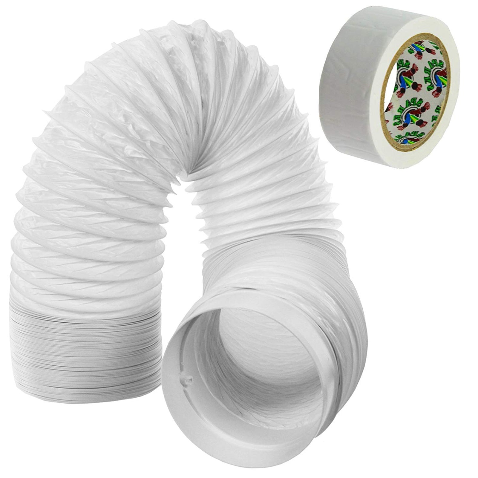 UNIVERSAL Cooker Hood Hose Pipe PVC Duct Extension Kit (3m, 5")