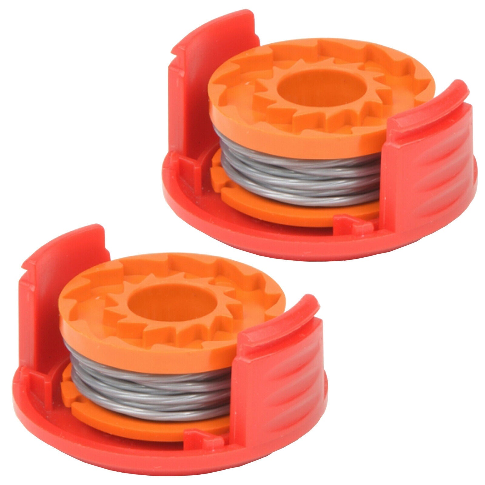 Spool Cover & Line x 2 for QUALCAST CLGT1825D CGT25 Grass Trimmer Strimmer 2.5m