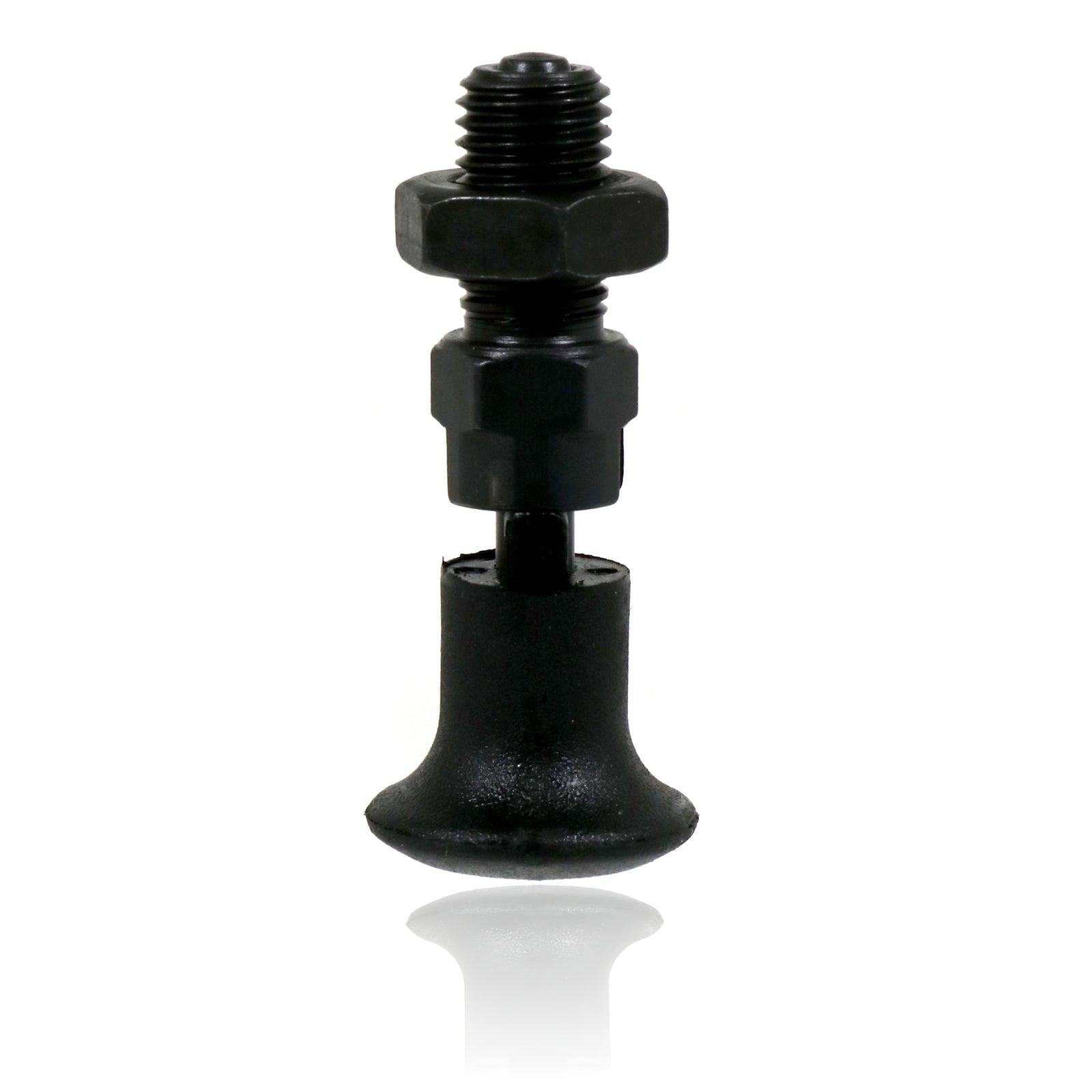 M12 Index Plunger Spring Loaded with Rest Position Locking Pin Blackened Steel