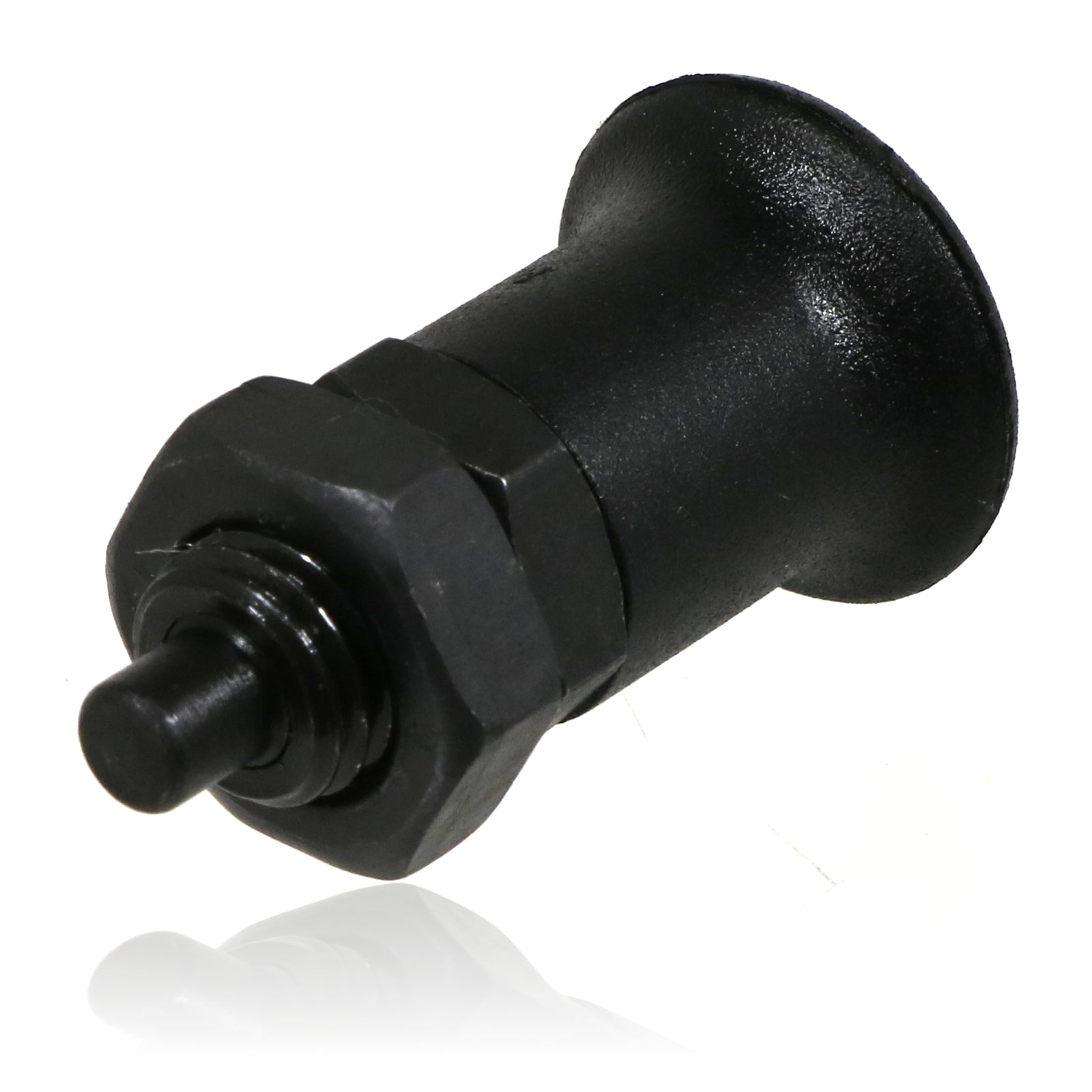 M12 Index Plunger Spring Loaded Retractable Locking Pin Blackened Steel