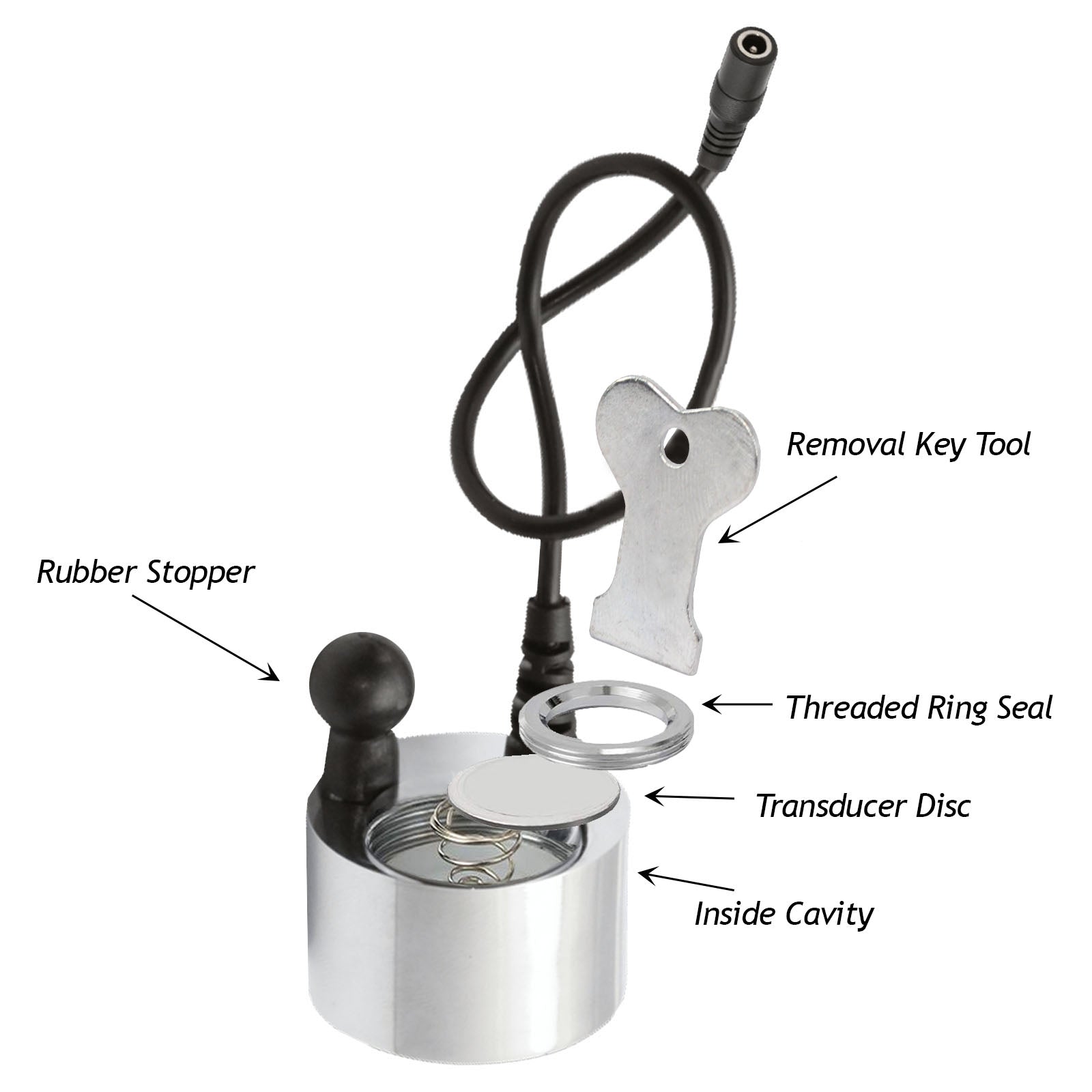 Glass Opti-Myst Heater Disk Transducer, Spare Discs + Removal Tool compatible with DIMPLEX Auberry Cassette Moorefield Electric Wall Fire