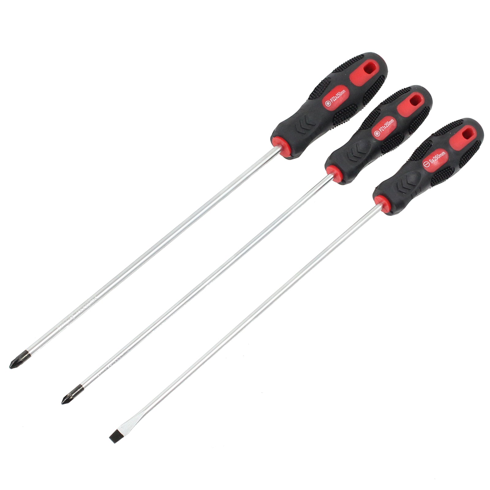 3 Screwdriver Philips Slotted PZ1 PZ2 5mm Extra Long Screwdrivers Magnetic Tip