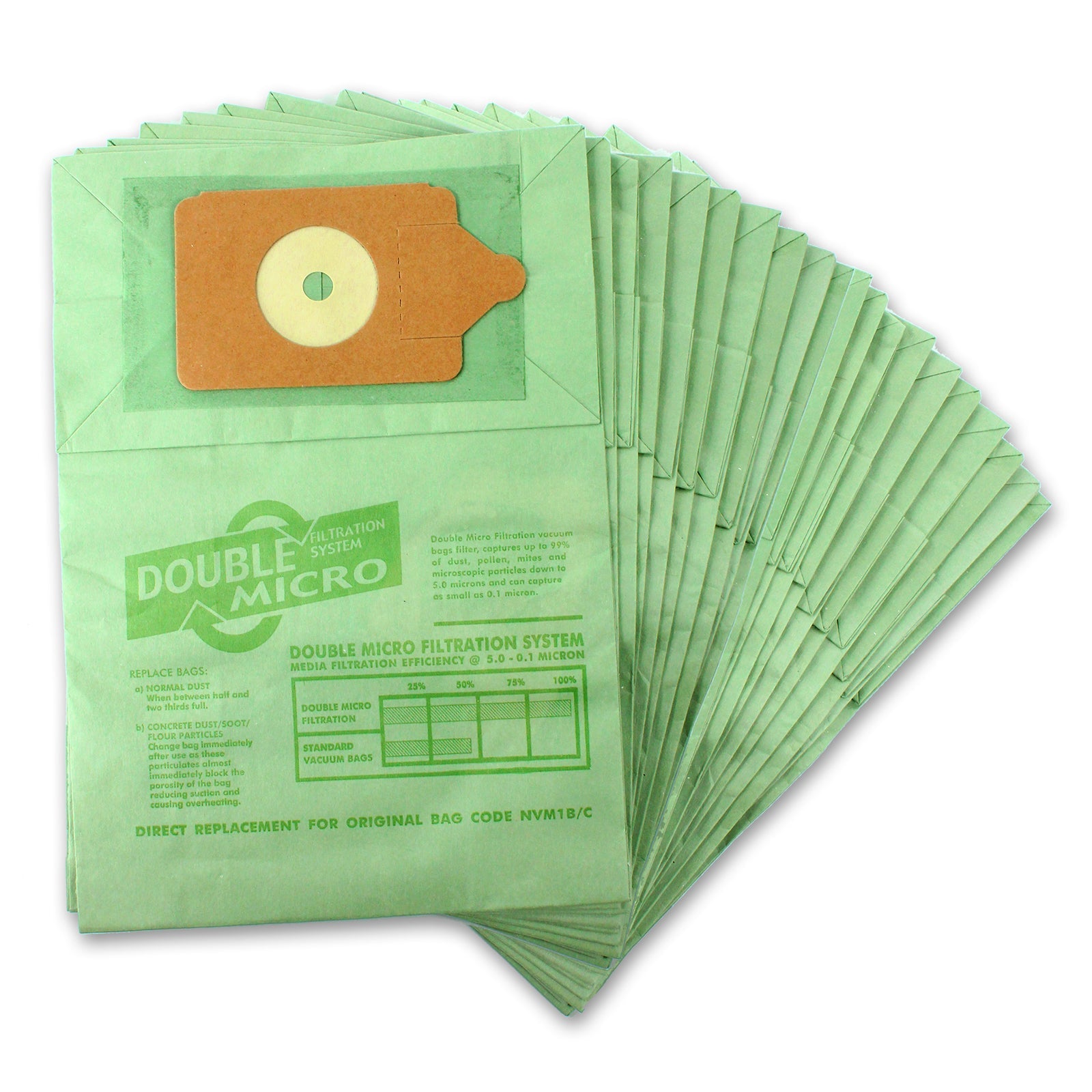 Vacuum Bags & Filter compatible with Numatic Henry Hetty James Vacuum (Pack of 20 Bags)