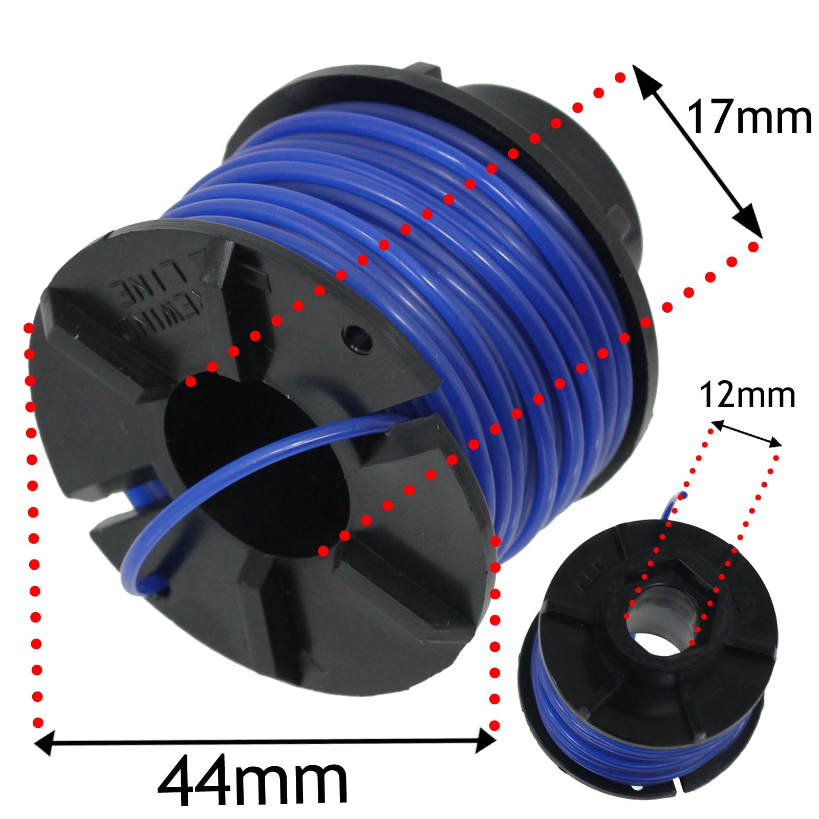 10m Line & Spool for Black & Decker Strimmer Trimmer (Pack of 3)