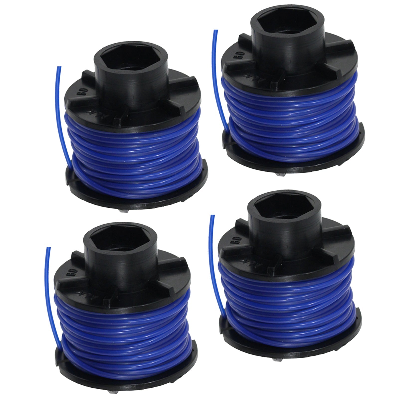 10m Line & Spool for Black & Decker Strimmer Trimmer (Pack of 4)